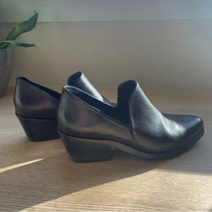 Intentionally Blank Black Loafers